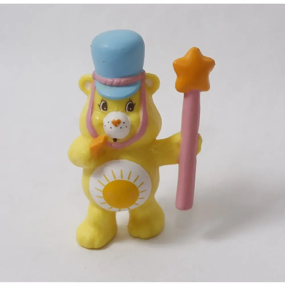 1980s Care Bears Funshine Bear Marching Band Toy Figurine ~ 260817-WH 1003